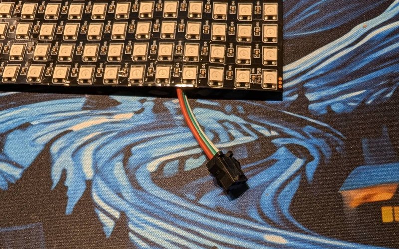 Anschlüsse an der LED-Matrix