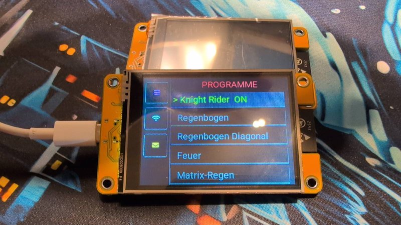 Seite 1: Programmliste mit Markierung